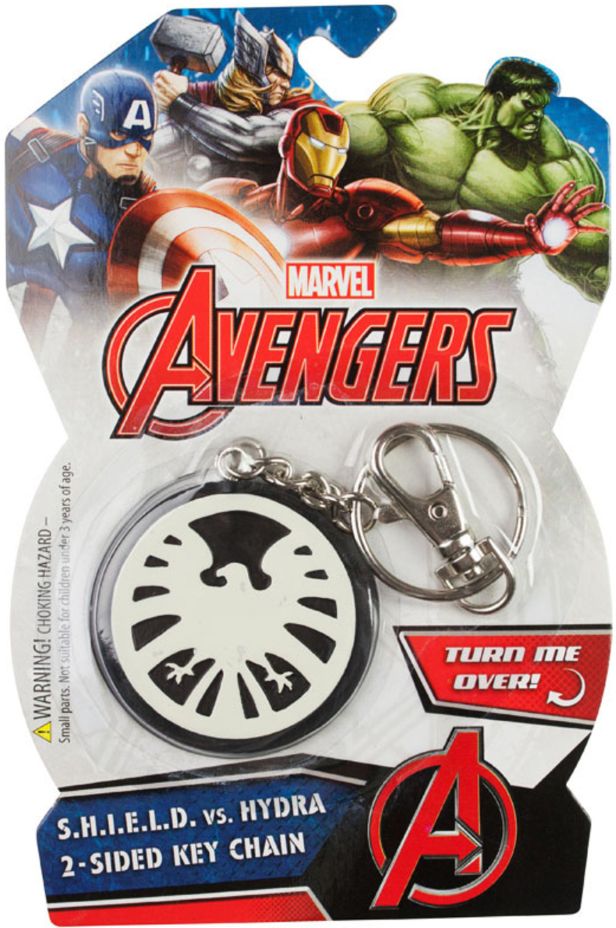 MARVEL: AVENGERS: SHIELD VS HYDRA - 2-SIDE LOGO KEY CHAIN BY NJ GROCE